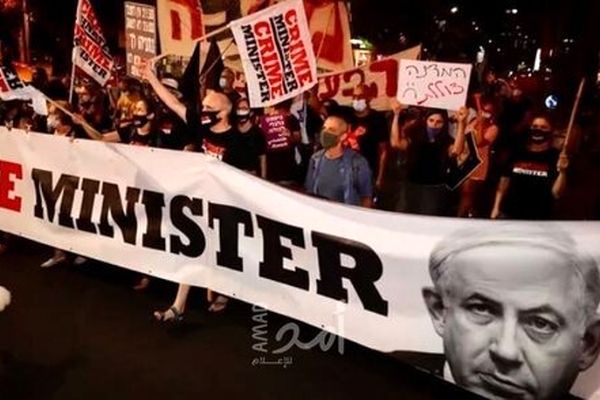 نوزدهمین هفته اعتراضات علیه نتانیاهو در اراضی اشغالی