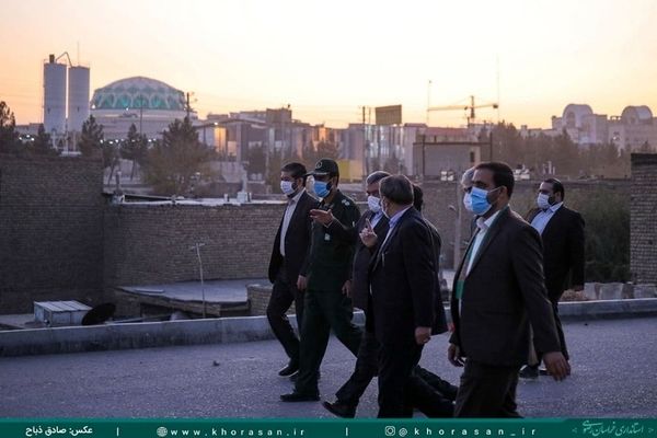 بازدید استاندار خراسان رضوی از حاشیه شهر مشهد