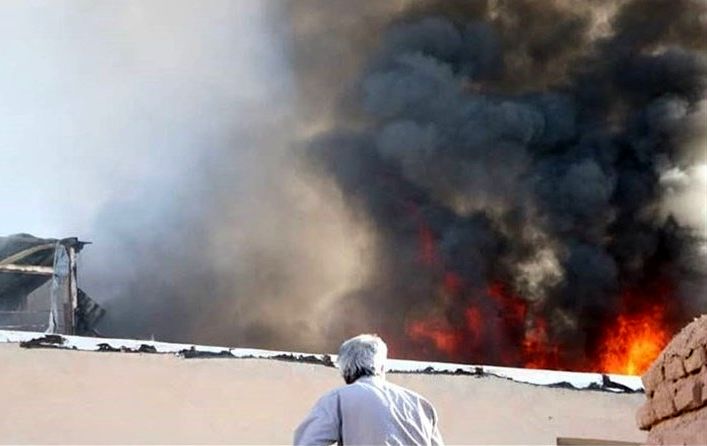 آتش‌سوزی گسترده در منطقه &quot;پاداد&quot; اهواز مهار شد/ این حادثه هیچگونه تلفات جانی نداشت