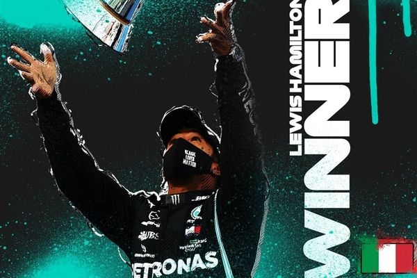 همیلتون فاتح گرندپری ایتالیا شد/ مرسدس از رکورد فراری گذشت/ عکس