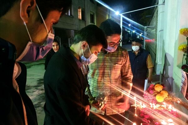 دانشجویان دانشگاه علوم پزشکی مشهد با بازماندگان حادثه تروریستی کابل ابراز همدردی کردند