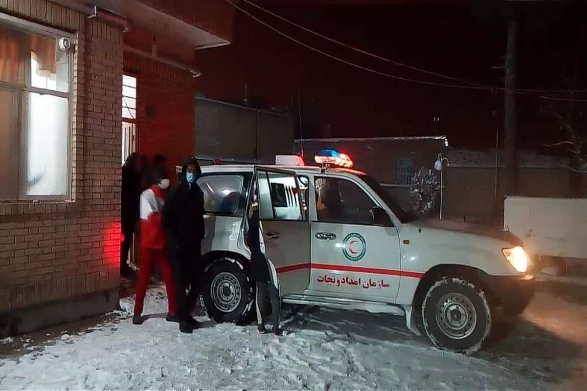 نجات جان مادر باردار در شب سرد زمستانی