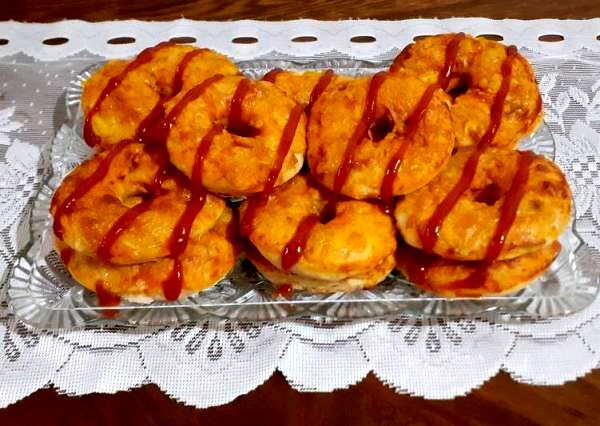 طرز تهیه دونات پیتزایی خانگی