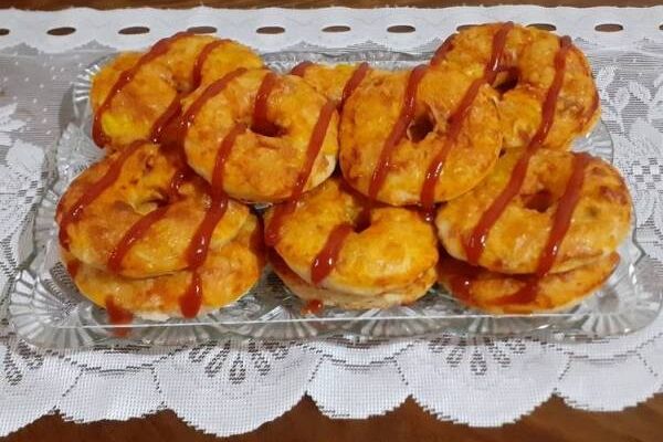 طرز تهیه دونات پیتزایی خانگی