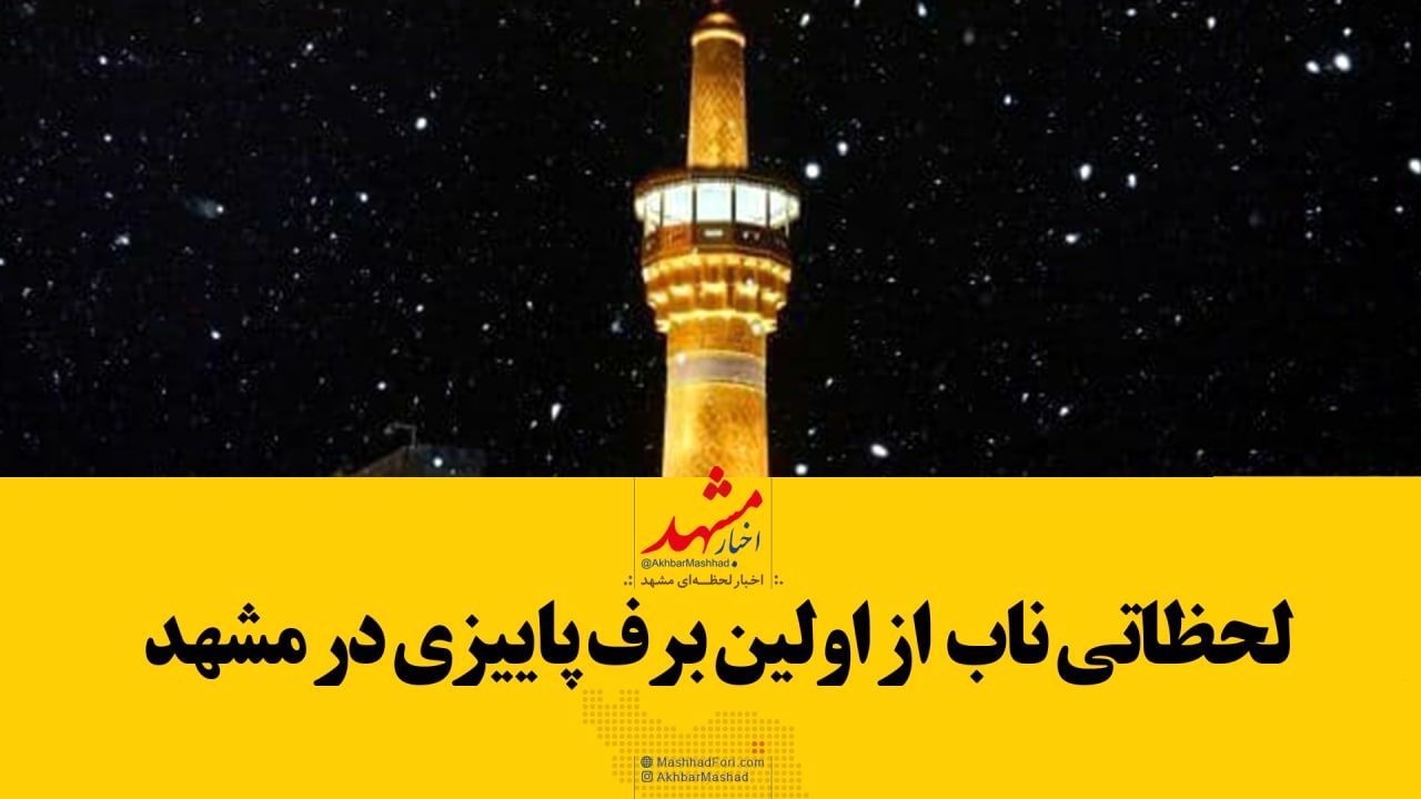 فیلم| لحظاتی ناب از بارش اولین برف پاییزی سال ۹۹ در حرم امام رضا(ع)