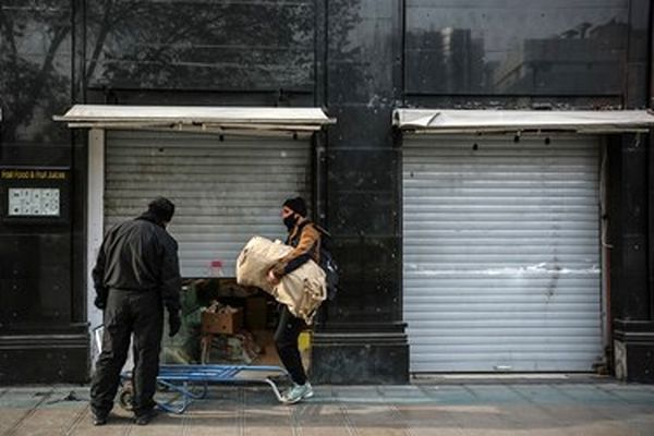 گزارش تصویری| کرونا کرکره‌ها را پایین کشید