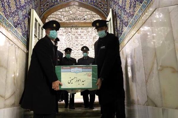 خاکسپاری شهید مدافع حرم در مشهد