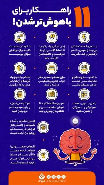 ۱۱ راهکار برای باهوش‌تر شدن!