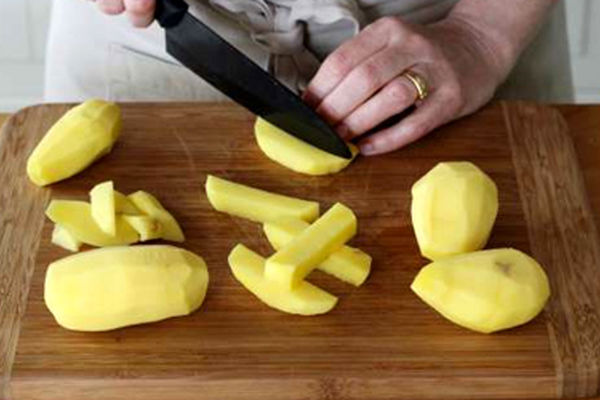 سیب زمینی سرخ کرده سالم در فر + تصاویر