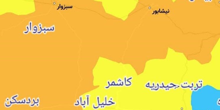 پنجمین شهر در خراسان رضوی نارنجی شد/ اعمال محدودیت‌های جدید کرونایی در بردسکن