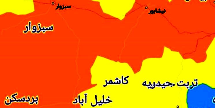 پنجمین شهر در خراسان رضوی نارنجی شد/ اعمال محدودیت‌های جدید کرونایی در بردسکن