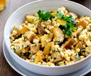 طرز تهیه سالاد سیب زمینی رستورانی