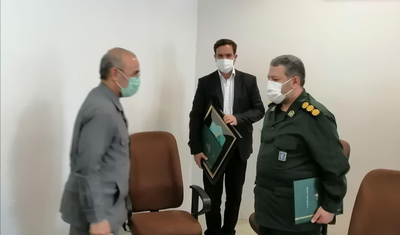 مراسم تودیع و معارفه مسئول بسیج سازندگی سپاه امام رضا برگزار شد