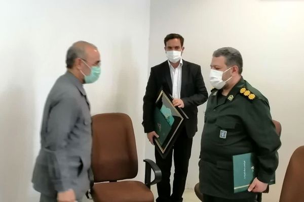 مراسم تودیع و معارفه مسئول بسیج سازندگی سپاه امام رضا برگزار شد