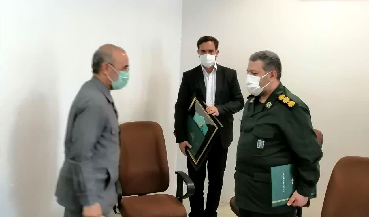 مراسم تودیع و معارفه مسئول بسیج سازندگی سپاه امام رضا برگزار شد