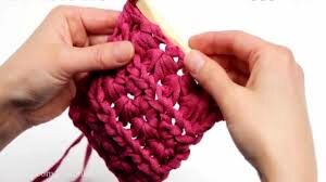 آموزش مرحله به مرحله بافت ستاره‌ای با قلاب+عکس از هر مرحله