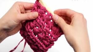 آموزش مرحله به مرحله بافت ستاره‌ای با قلاب+عکس از هر مرحله
