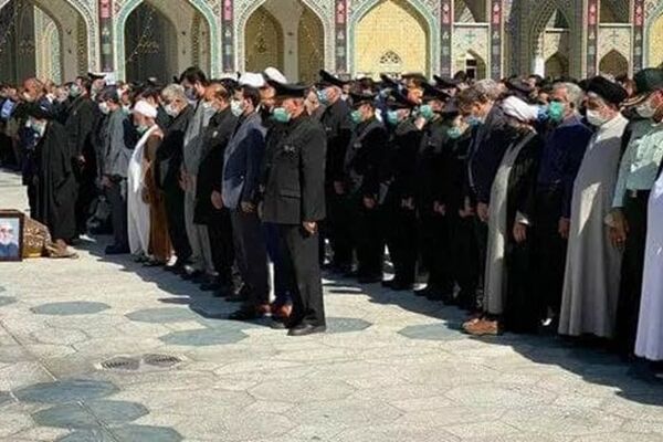 پیکر حاج حیدر رحیم‌پور ازغدی در حرم مطهر رضوی به خاک سپرده شد