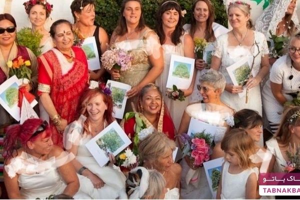 ازدواج 70 زن با درختان!