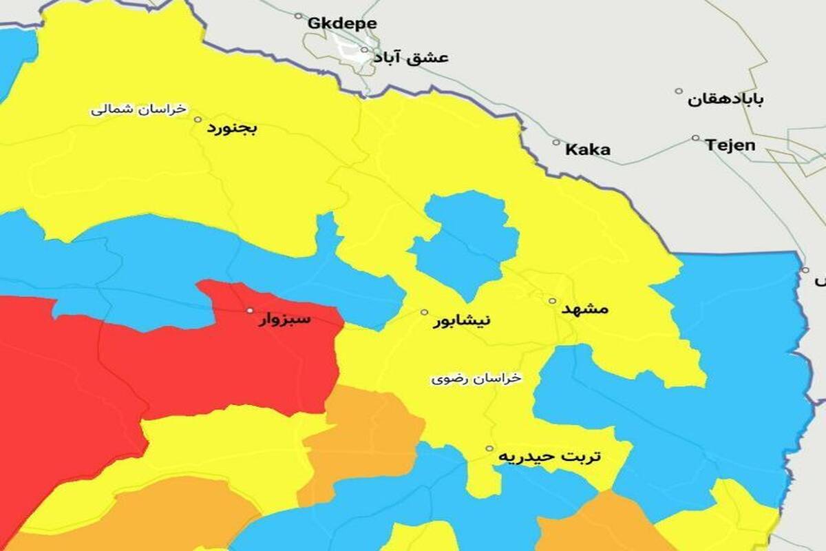 زنگ خطر در خراسان رضوی به صدا درآمد/2 شهرستان در وضعیت قرمز کرونایی