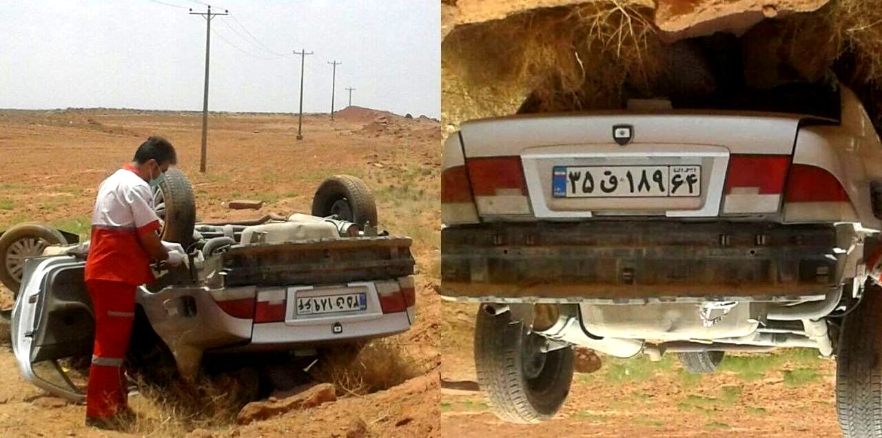 4 مصدوم بر اثر واژگونی خودرو سمند