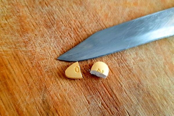 نصف کردن قرص از وسط خطرناک است