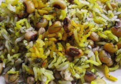 طرز تهیه شوید پلو با لوبیا چشم بلبلی/از خواص این حبوبات غافل نشوید!