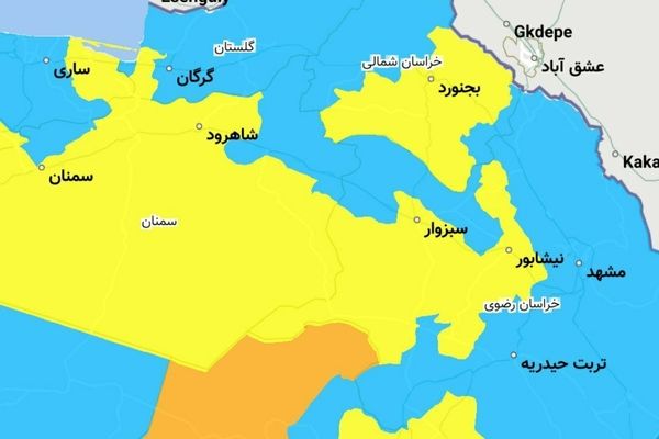 مناطق قرمز و نارنجی کرونایی در خراسان رضوی وجود ندارد