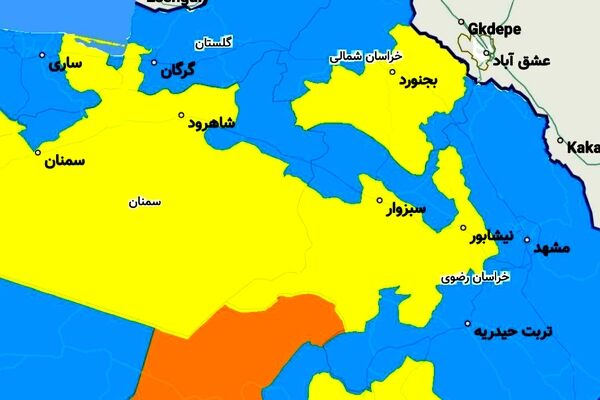 مناطق قرمز و نارنجی کرونایی در خراسان رضوی وجود ندارد