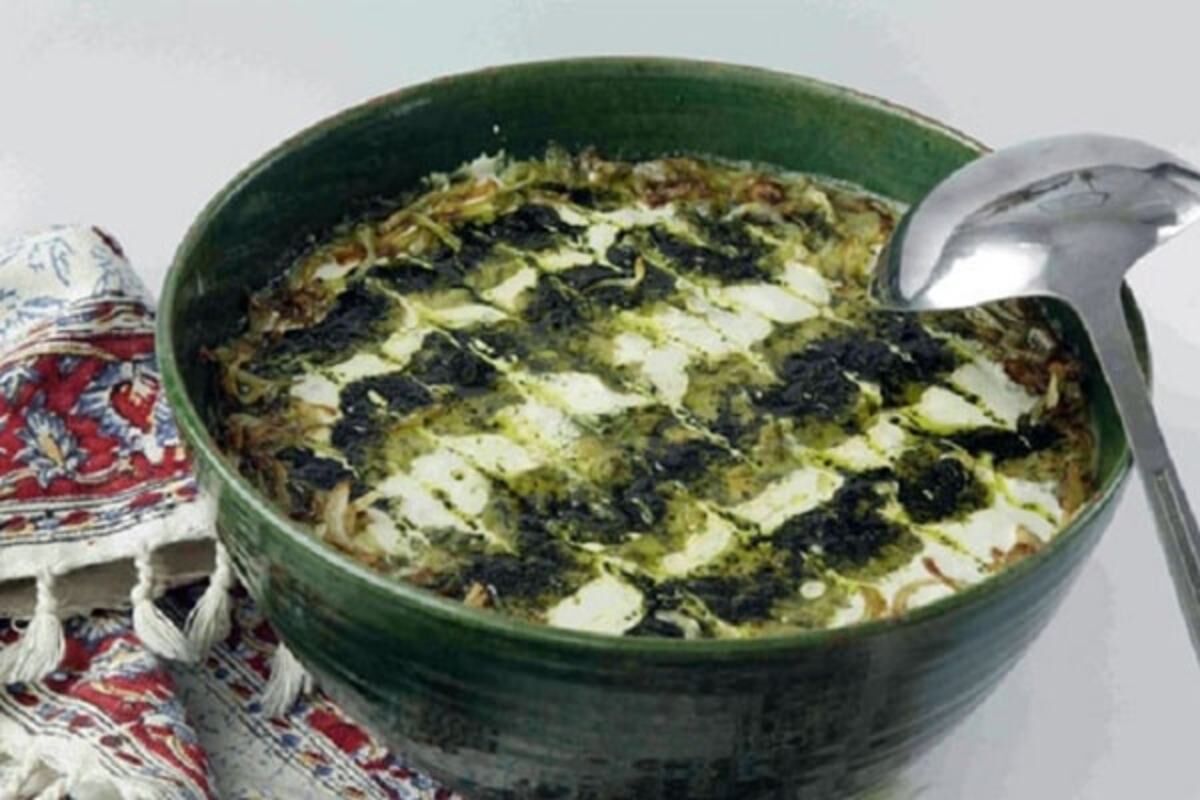 طرز تهیه کشک و اسفناج یک شام ساده و فوری