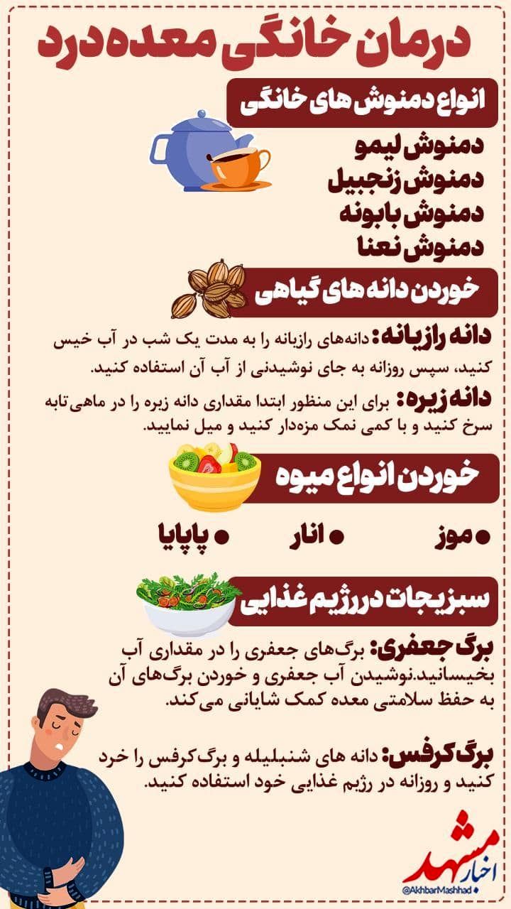 درمان خانگی معده درد!