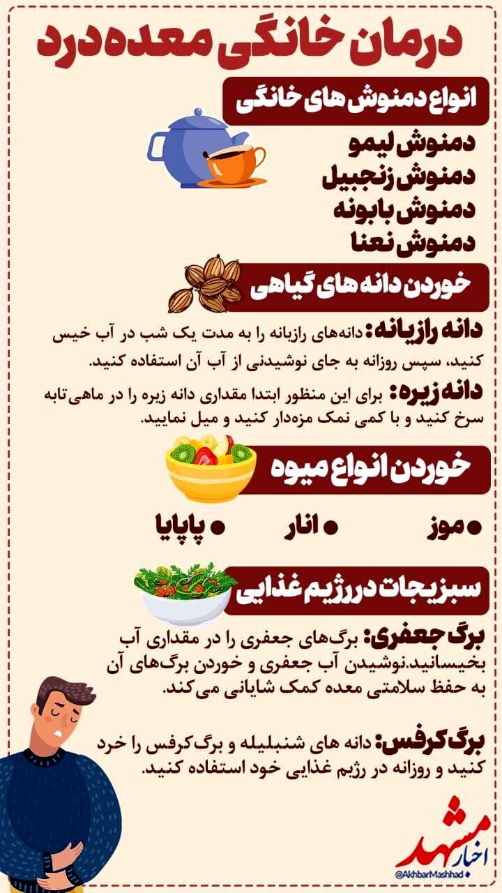 درمان خانگی معده درد!
