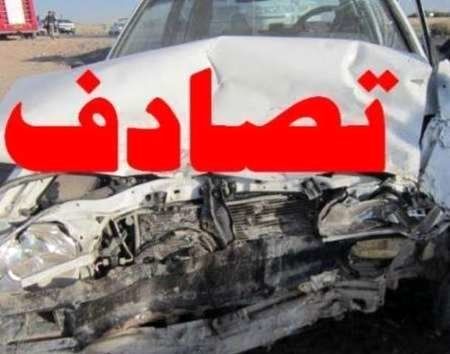 ۴ نفر بر اثر برخورد خودرو سواری پراید با وانت مزدا در کلات مصدوم شدند