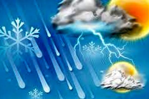 افزایش وزش باد همراه با بارش برف و باران/دمای هوا کاهش می‌یابد