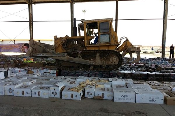 انهدام ۸۷ تن کالای تملیکی طی سال جاری در خراسان رضوی