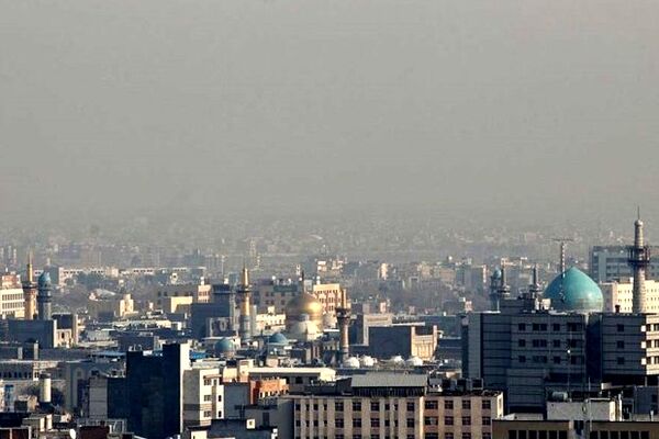 کیفیت هوا در مشهد برای تمامی گروه‌های سنی ناسالم است
