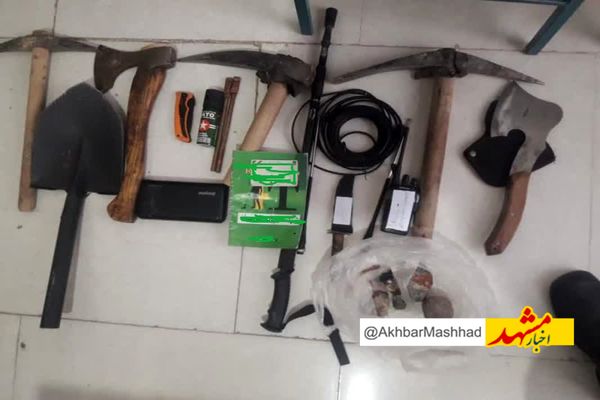 دستگیری ۷ حفار غیر مجاز در شهرستان کوهسرخ خراسان رضوی