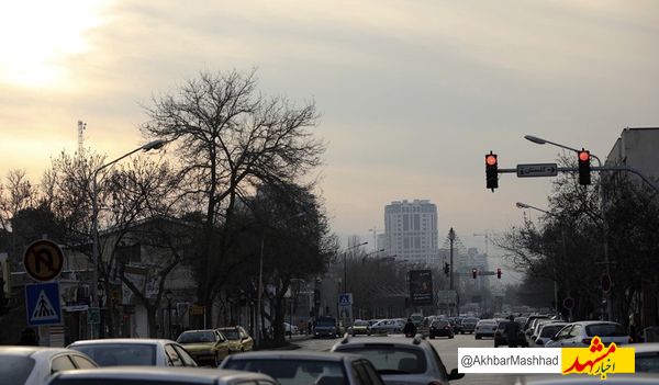 هوای کلانشهر مشهد برای دومین روز پیاپی آلوده است