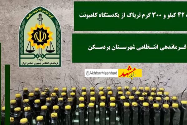 کشف ۴۷ کیلو تریاک در بردسکن