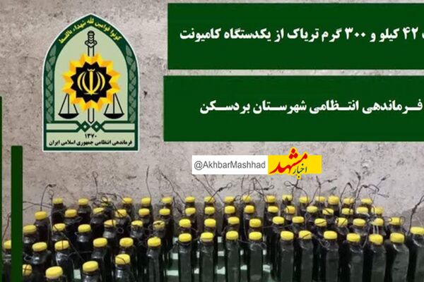 کشف ۴۷ کیلو تریاک در بردسکن