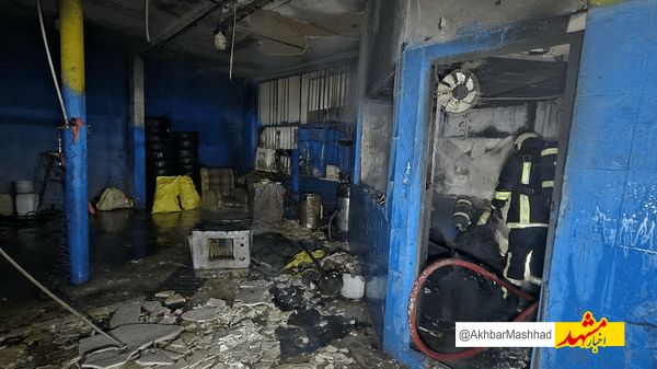 حریق در کارواش کاسب مشهدی مهار شد