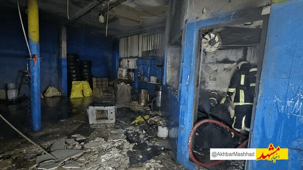 حریق در کارواش کاسب مشهدی مهار شد