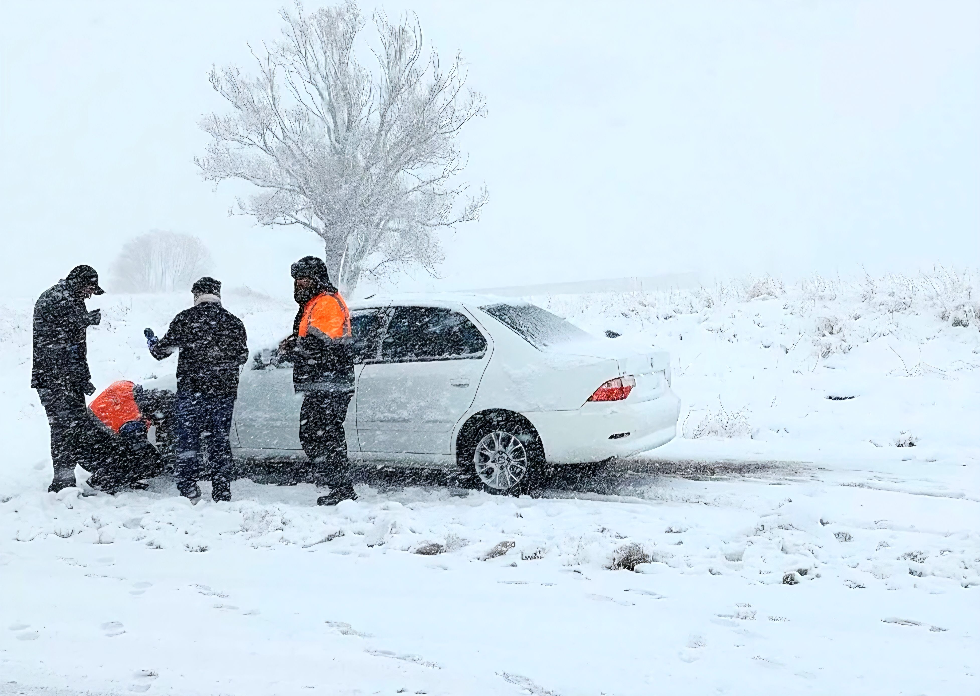 ۲ هزار تبعه غیرمجاز افغان گرفتار در برف نجات یافتند

