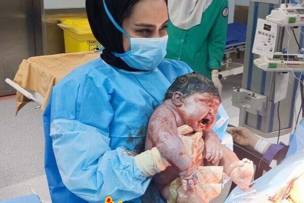 دلهره‌های شبانه تولد سنگین‌ترین نوزاد ایرانی + تصاویر 