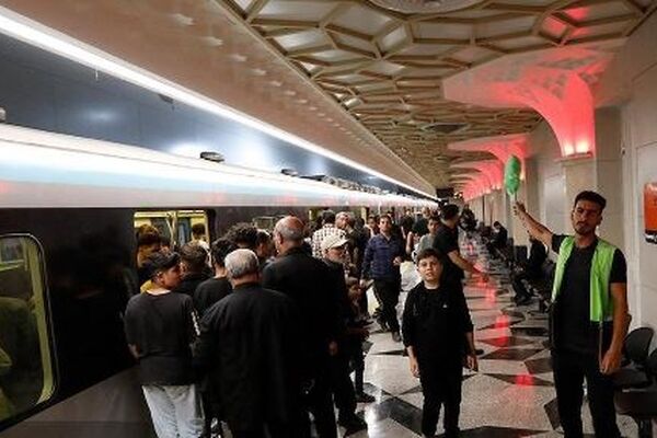 سرویس‌دهی ویژه و رایگان متروی مشهد در ایام پایانی ماه صفر