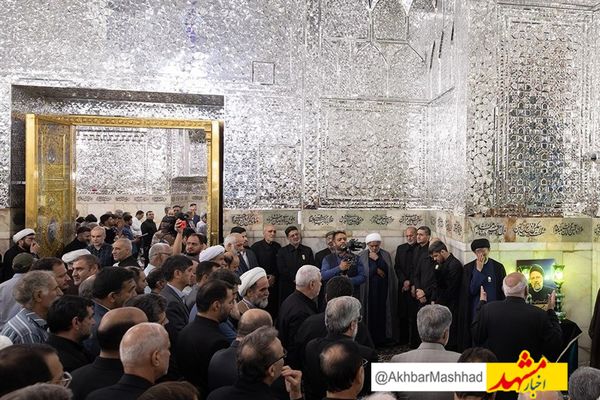 حا‌ل‌ و‌ هوای مزار شهید رئیسی در حرم رضوی