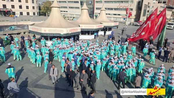 اذن خدمت پاکبانان مشهدی از امام رضا(ع) برای حضور در اربعین