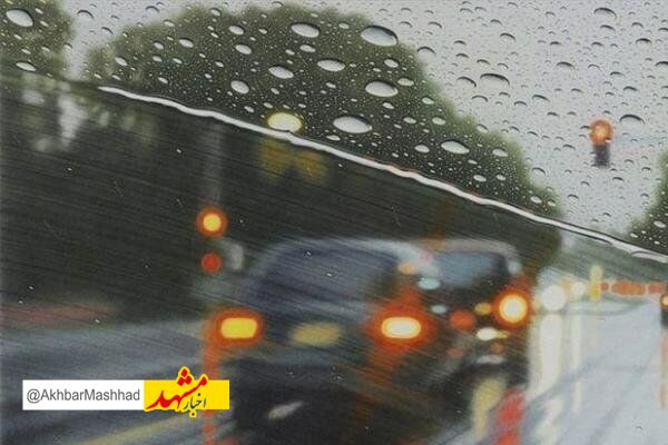 جاده های خراسان رضوی بارانی است
