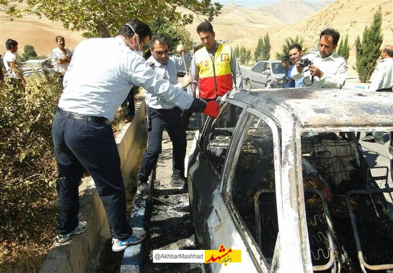 معمای جسد شعله ور در پژو پارس!
