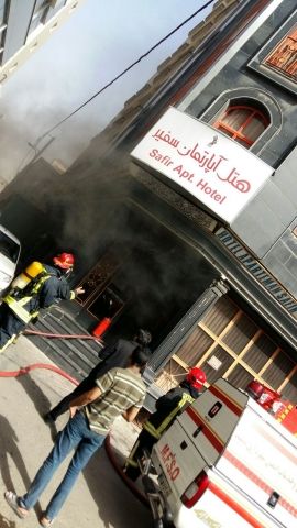 هتل سفیر طعمه حریق شد